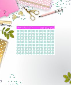 Mini Date Covers, Date Dots, Number Stickers M-25, Planner Stickers, Journal Stickers, Functional Planner Stickers, Stationary Stickers