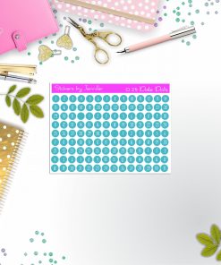 Mini Date Covers, Date Dots, Number Stickers M-29, Planner Stickers, Journal Stickers, Functional Planner Stickers, Stationary Stickers