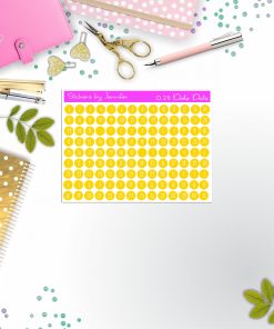 Mini Date Covers, Date Dots, Number Stickers M-3, Planner Stickers, Journal Stickers, Functional Planner Stickers, Stationary Stickers