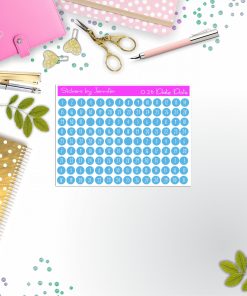 Mini Date Covers, Date Dots, Number Stickers M-33, Planner Stickers, Journal Stickers, Functional Planner Stickers, Stationary Stickers