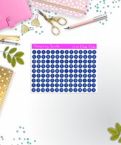Mini Date Covers, Date Dots, Number Stickers M-38, Planner Stickers, Journal Stickers, Functional Planner Stickers, Stationary Stickers
