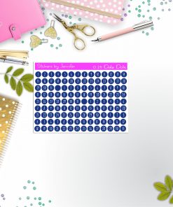 Mini Date Covers, Date Dots, Number Stickers M-39, Planner Stickers, Journal Stickers, Functional Planner Stickers, Stationary Stickers