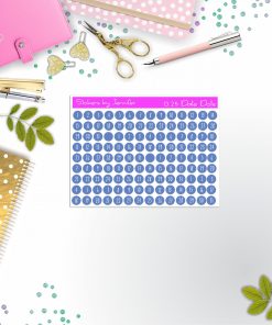 Mini Date Covers, Date Dots, Number Stickers M-42, Planner Stickers, Journal Stickers, Functional Planner Stickers, Stationary Stickers