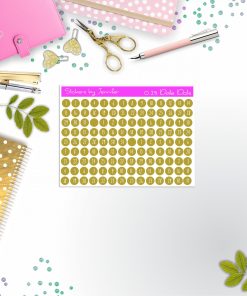 Mini Date Covers, Date Dots, Number Stickers M-5, Planner Stickers, Journal Stickers, Functional Planner Stickers, Stationary Stickers
