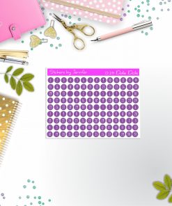 Mini Date Covers, Date Dots, Number Stickers M-52, Planner Stickers, Journal Stickers, Functional Planner Stickers, Stationary Stickers