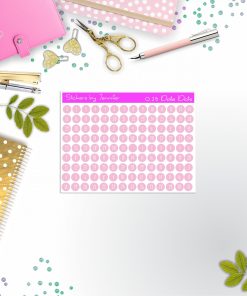 Mini Date Covers, Date Dots, Number Stickers M-56, Planner Stickers, Journal Stickers, Functional Planner Stickers, Stationary Stickers