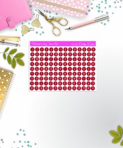 Mini Date Covers, Date Dots, Number Stickers M-73, Planner Stickers, Journal Stickers, Functional Planner Stickers, Stationary Stickers