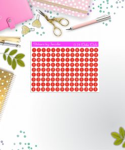 Mini Date Covers, Date Dots, Number Stickers M-75, Planner Stickers, Journal Stickers, Functional Planner Stickers, Stationary Stickers