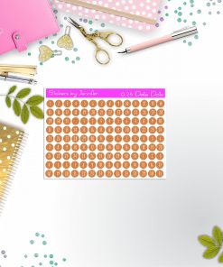 Mini Date Covers, Date Dots, Number Stickers M-85, Planner Stickers, Journal Stickers, Functional Planner Stickers, Stationary Stickers