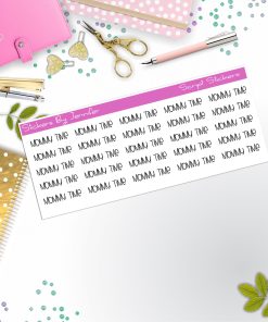 Mommy Time Script Stickers, Typography Stickers, Planner Stickers