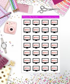 Netflix Binge Planner Stickers