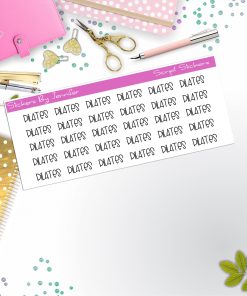 Pilates Script Stickers, Typography Stickers, Planner Stickers