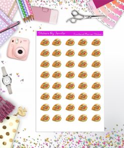 Pita Sandwich, Fast Food Planner Stickers