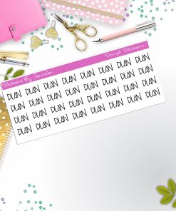 Plan Script Stickers, Typography Stickers, Planner Stickers