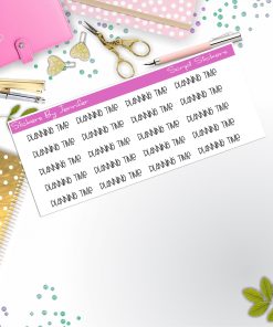 Planning Time Script Stickers, Typography Stickers, Planner Stickers