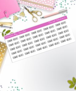 Prime Video Script Stickers, Typography Stickers, Planner Stickers