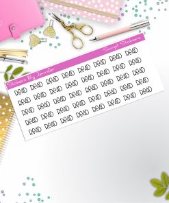 Read Script Stickers, Typography Stickers, Planner Stickers