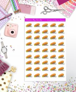 Sub Sandwich, Fast Food Planner Stickers
