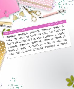 Surgery Day Script Stickers, Typography Stickers, Planner Stickers