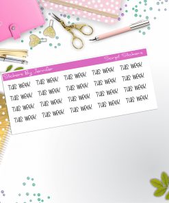 This Week Script Stickers, Typography Stickers, Planner Stickers