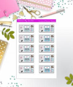 Work Desk Flat lay Planner Stickers