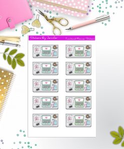 Work Desk Flat lay Planner Stickers