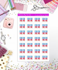 Yogurt Icon Planner Stickers, Bullet Journal Stickers, Functional Planner Stickers, Stationary Stickers