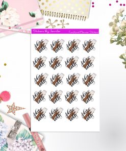 Phone Calls Icon Stickers, Bullet Journal Stickers, Functional Planner Stickers, Stationary Stickers