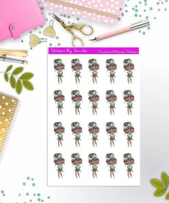 Face Mask Girl Planner Stickers, Bullet Journal Stickers, Functional Planner Stickers, Stationary Stickers