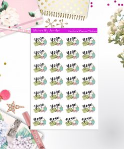 Yoga Icon Stickers, Bullet Journal Stickers, Functional Planner Stickers, Stationary Stickers