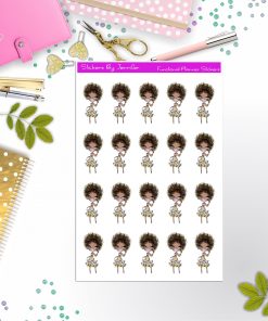 Face Mask Girl Planner Stickers, Bullet Journal Stickers, Functional Planner Stickers, Stationary Stickers