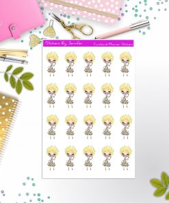 Face Mask Girl Planner Stickers, Bullet Journal Stickers, Functional Planner Stickers, Stationary Stickers