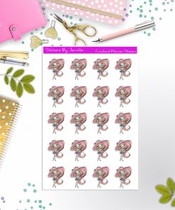 Face Mask Girl Planner Stickers, Bullet Journal Stickers, Functional Planner Stickers, Stationary Stickers