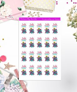 Stop Virus Icon Stickers, Bullet Journal Stickers, Functional Planner Stickers, Stationary Stickers