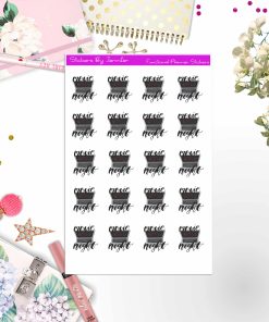 Movie Night Icon Stickers, Bullet Journal Stickers, Functional Planner Stickers, Stationary Stickers