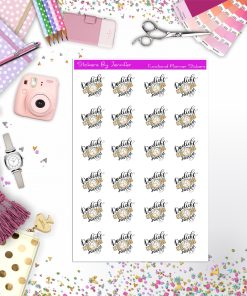 Daylight Savings Icon Planner Stickers, Bullet Journal Stickers, Functional Planner Stickers, Stationary Stickers