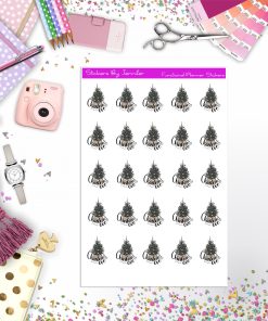 Christmas Eve Planner Stickers, Bullet Journal Stickers, Functional Planner Stickers, Stationary Stickers