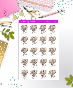 Face Mask Girl Planner Stickers, Bullet Journal Stickers, Functional Planner Stickers, Stationary Stickers