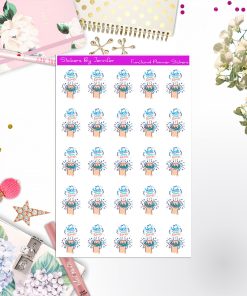 Wash Hands Icon Stickers, Bullet Journal Stickers, Functional Planner Stickers, Stationary Stickers