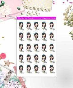 Cleaning Girl Planner Stickers, Bullet Journal Stickers, Functional Planner Stickers, Stationary Stickers