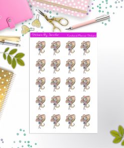 Face Mask Girl Planner Stickers, Bullet Journal Stickers, Functional Planner Stickers, Stationary Stickers