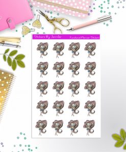 Face Mask Girl Planner Stickers, Bullet Journal Stickers, Functional Planner Stickers, Stationary Stickers