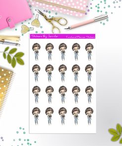 Face Mask Girl Planner Stickers, Bullet Journal Stickers, Functional Planner Stickers, Stationary Stickers