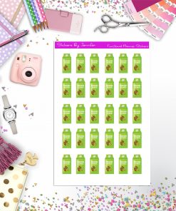 Juice Icon Planner Stickers, Bullet Journal Stickers, Functional Planner Stickers, Stationary Stickers