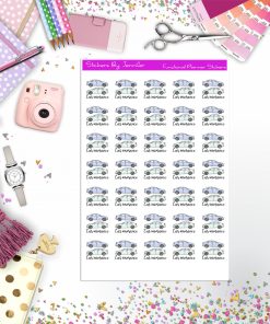 Car Insurance Icon Planner Stickers, Bullet Journal Stickers, Functional Planner Stickers, Stationary Stickers