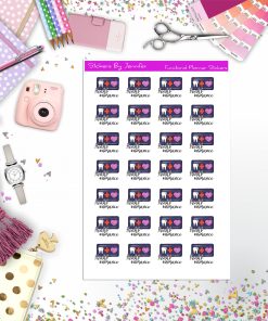 Health Insurance Icon Planner Stickers, Bullet Journal Stickers, Functional Planner Stickers, Stationary Stickers