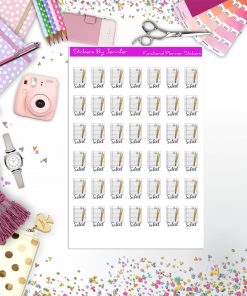 School Icon Planner Stickers, Bullet Journal Stickers, Functional Planner Stickers, Stationary Stickers