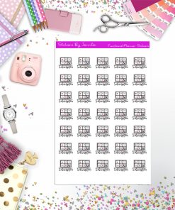Streaming Subscription Icon Planner Stickers, Bullet Journal Stickers, Functional Planner Stickers, Stationary Stickers