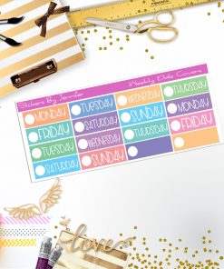 Weekly Date Covers P001 Planner Stickers, Journal Stickers, Functional Planner Stickers, Stationary Stickers