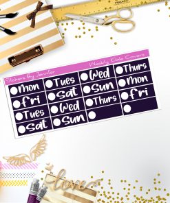Weekly Date Covers R010 Planner Stickers, Journal Stickers, Functional Planner Stickers, Stationary Stickers
